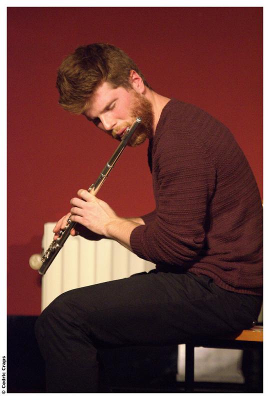 Jan Daelman speelt fluit