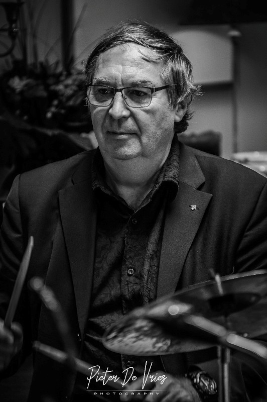 Patrick Wante speelt drums bij Goovaerts-Smekens op Jazzathome 2018